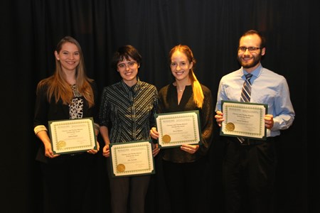 Alicia Ziegler with fellow biosystems engineering scholarship winners